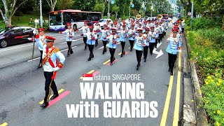 Walking with Guards  Colonel Bogey March  Nov 2024  Istana Singapore 🇸🇬  Virtual Walk 4K [upl. by Thanh]