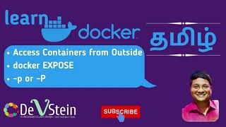 D11 Docker in Tamil  Accessing Container Ports EXPOSE Port p P [upl. by Haissem]