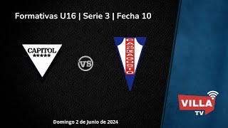 Capitol  25 de Agosto  Formativas U16  Fecha 10  Serie 3 [upl. by Wallinga]