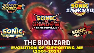 Evolution of quotSupporting Mequot 2001  2024  Theme of Biolizard sonicxshadowgenerations richaadeb [upl. by Ihsar]