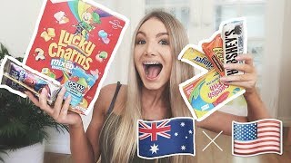 Australian British Girl Trying American Candy 🇺🇸 [upl. by Onitselec61]