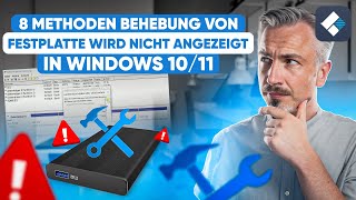 8 Methoden zur Behebung von Festplatte wird nicht in Windows 1011 angezeigt  Recoverit [upl. by Lon]