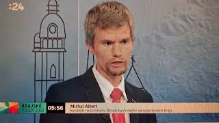 Na zdraví sa nesmie zarábať Michal Albert ako kandidát na župana BBSK v RTVS 15 10 2022 [upl. by Refannej]