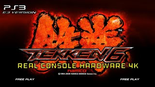 Tekken 6 E3 Beta PS3 Gameplay 4K 60FPS [upl. by Llewon]