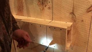 Super Simple Super Easy Wooden Door Latch for Barn Doors [upl. by Haze]