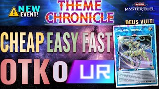 Theme Chronicles 0 UR Crusadia Black Garden Easiest Cheapest Fastest OTK  YuGiOh Master Duel [upl. by Arracat4]