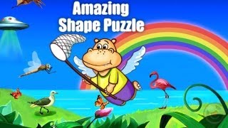 Amazing Shape PuzzleDeluxeKids Favorite Word Learning GameFREE  iPhone amp iPad Gameplay Video [upl. by Yadsnil]