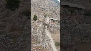 Vertical video Mycenae Greece Excavation site Greek settlement of the 12th century BC e with t [upl. by Onit]