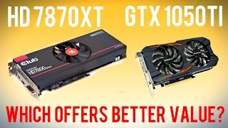 HD 7870XT vs GTX 1050Ti Tahiti LE vs Pascal GP107  Which is better value [upl. by Curson307]