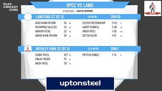 Rothley Park CC 1st XI v Langtons CC 1st XI [upl. by Septima]