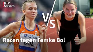 Hoeveel SNELLER is FEMKE BOL dan verslaggever Hannah  RTV Utrecht [upl. by Nibur599]