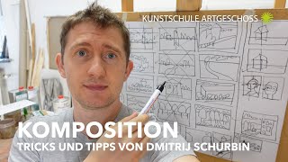 Komposition in der Malerei Professionell Bild malen Tricks und Tipps von Dmitrij Schurbin [upl. by Avilys]