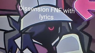 Dissension fnf with lyrics [upl. by Byers987]