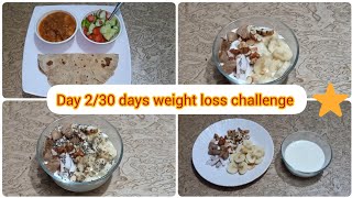 yogurt parfait recipe day 2  30 days weight loss challenge [upl. by Lynd]