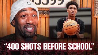 Gilbert Arenas Reveals INSANE NBA Workout Plan for Son amp High School Phenom Alijah Arenas [upl. by Akinimod]