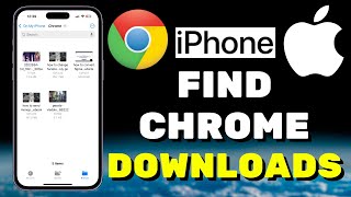 How To Find Chrome Downloads On iPhone [upl. by Akinehs]