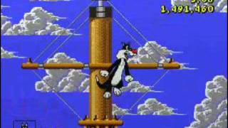 Sylvester and Tweety in Cagey Capers  Mega DriveGenesis Level 7  Oceans of Trouble amp End Credits [upl. by Maurene]