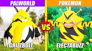 Grizzbolt Palworld vs Electabuzz Pokemon  SPORE [upl. by Yvi]