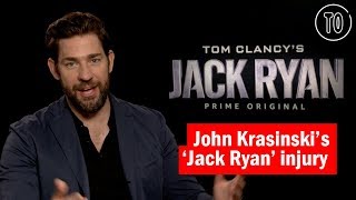 John Krasinski on shattering his knee while filming ‘Jack Ryan’ [upl. by Aekerly]