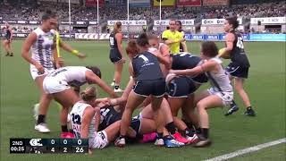 Madison Prespakis fires up against former Blue Brianna Davey  Carlton vs Collingwood  AFLW Round 1 [upl. by Omocaig419]