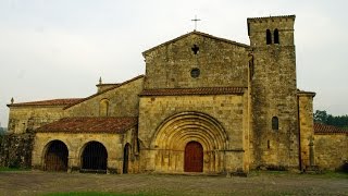 Fotos de Cantabria  Románico  Castañeda  Colegiata Santa Cruz [upl. by Adnauq152]