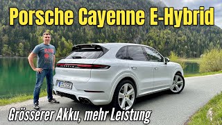 Porsche Cayenne eHybrid Reichweite Akku Leistung Das bringt das Facelift Test  Review  2023 [upl. by Tsnre]