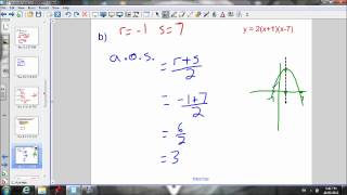 45 Day 1  Factored Form  Sketching the graph part 3wmv [upl. by Galang758]