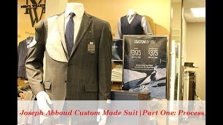 Joseph Abboud Custom Made Suit  Part One Process [upl. by Baoj]