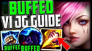 HOW TO PLAY VI AFTER THE BUFFS AND CARRY  Vi Jungle Guide Season 13 League of Legends [upl. by Refenej376]