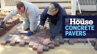 How to Build a Concrete Paver Walkway  This Old House [upl. by Leasa38]