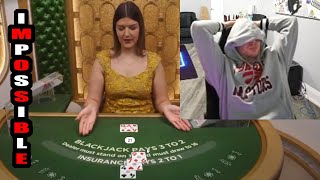 The Most IMPOSSIBLE BlackJack Session Ever [upl. by Odoric]