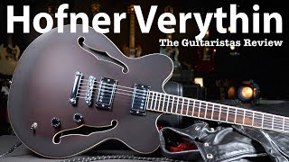 Hofner Verythin  Affordable Vintage ReIssue  Centre Block SemiAcoustic Electric Guitar Review [upl. by Naiditch]