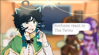 Archons React To The TwinsGenshin Impact Gacha Club 12 [upl. by Chlori]