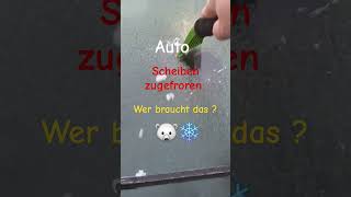 Auto Scheiben u Türschloss zugefroren Wer braucht das  Eiskratzer ist wichtig shortvideo [upl. by Aratal]