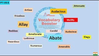 PTs Vocabulary Booster  PTVB 8  for competitive exams [upl. by Ennayoj972]