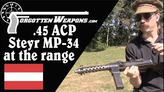 SteyrSolothurn MP34 in 45 ACP at the Range [upl. by Halverson]