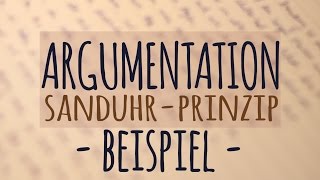 SanduhrArgumentation am Beispiel  Argumente  Beispieltext [upl. by Clayberg]