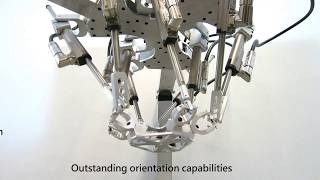 63 Dofs Kinematically Redundant Parallel Mechanism [upl. by Ynohtnaed]