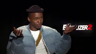 THE EQUALIZER 2  Ashton Sanders Junket Soundbites  SocialNewsXYZ [upl. by Jule687]