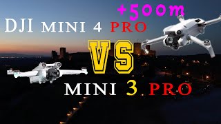 DJI MINI 4 PRO VS MINI 3 PRO CON 500m di divertimento in più [upl. by Norad]