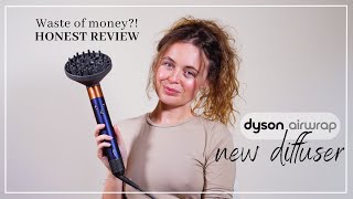 The new Dyson Airwrap DIFFUSER review amp tutorial  Game changer for curly hair [upl. by Enelehcim]