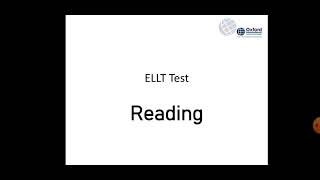 ELLT Test Reading passage and answering methods Please subscribe [upl. by Alleunam]