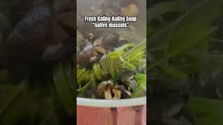 Native Mussels “KALINGKALING” youtubeshorts asmr mussels viral trending seafood shells [upl. by Nirihs]