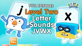 Stayathome  Alphablocks Level Two  FULL EPISODES  Letter Sounds  JVWX  HomeSchooling [upl. by Kendra885]