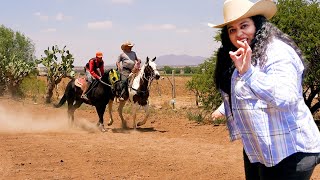 CABALLOS DE CARRERAS en Escuela de ARRENDADORES  Lety Carrillo [upl. by Griz123]