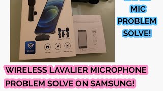 Wireless Lavalier Microphone Problem Solve  Wireless Microphone Lavalier not Working  FIX [upl. by Aneetsirk]