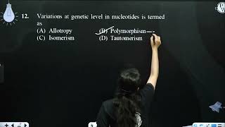 Variations at genetic level in nucleotides is termed as [upl. by Nelli481]