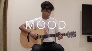 Mood  24KGoldn ft Iann Dior  FREE TABS Fingerstyle Guitar Cover [upl. by Kirsten]