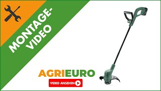 Montagevideo AkkuRasentrimmer Bosch EasyGrassCut 18230  Akku 18V2Ah [upl. by Ybeloc]