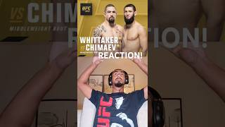 Khamzat Chimaev Submits Robert Whittaker Reaction ufc308 ufc khamzatchimaev mma reactionvideo [upl. by Ainud]